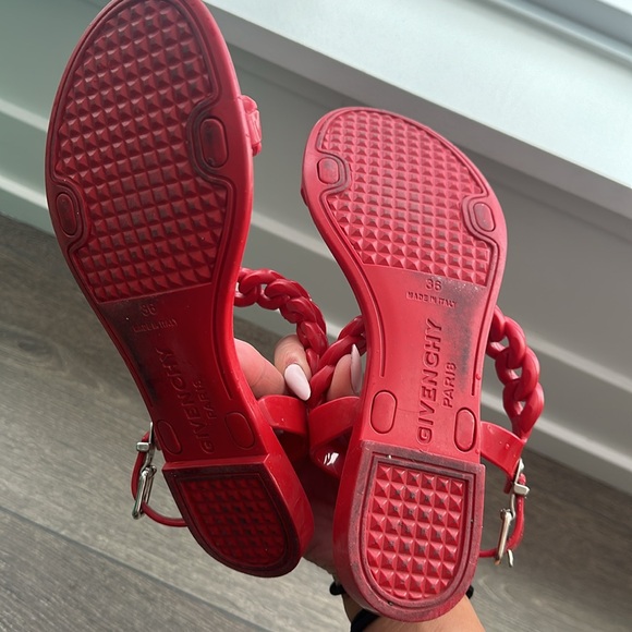 Givenchy sandals, pvc, red - Picture 3 of 3